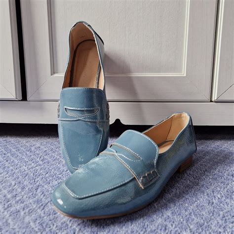 bright blue loafers women.